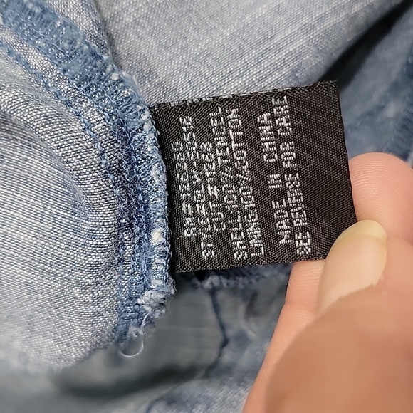 Velvet Heart Chambray Short Sleeve, Button Down Tunic Dress, Size S, EUC - Picture 11 of 11